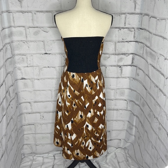 Ashley Stewart Strapless Sexy Brown White Black Dress Size… - Picture 4 of 5